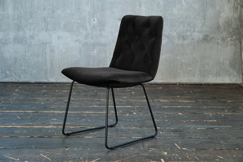 KAWOLA Esszimmerstuhl NEW CHARME Velvet schwarz