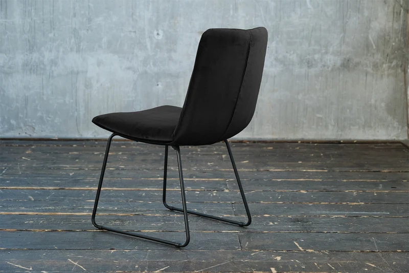 KAWOLA Esszimmerstuhl NEW CHARME Velvet schwarz