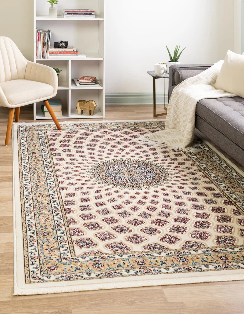 Teppich "Almas" Rechteckig Elfenbein 90x150 cm
