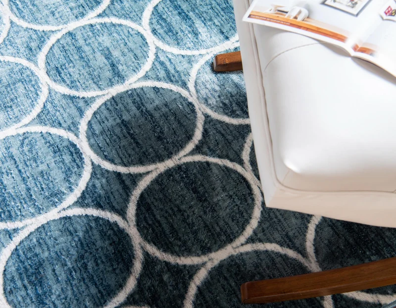 Teppich "TiTan Trellis" Rechteckig Blau verschiedene Größen