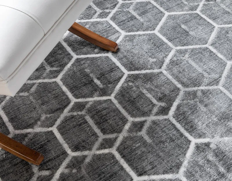 Teppich "TiTan Trellis" Rechteckig Grau verschiedene Größen