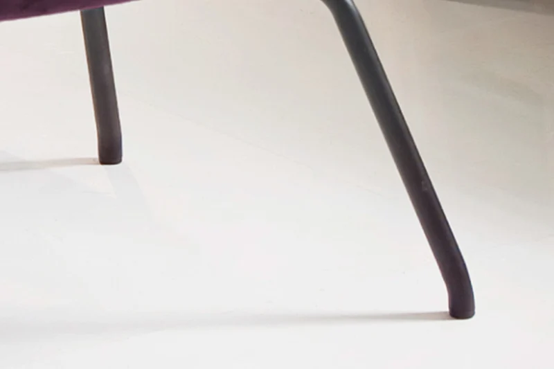 KAWOLA Hocker LOTTE Polsterhocker velvet purple