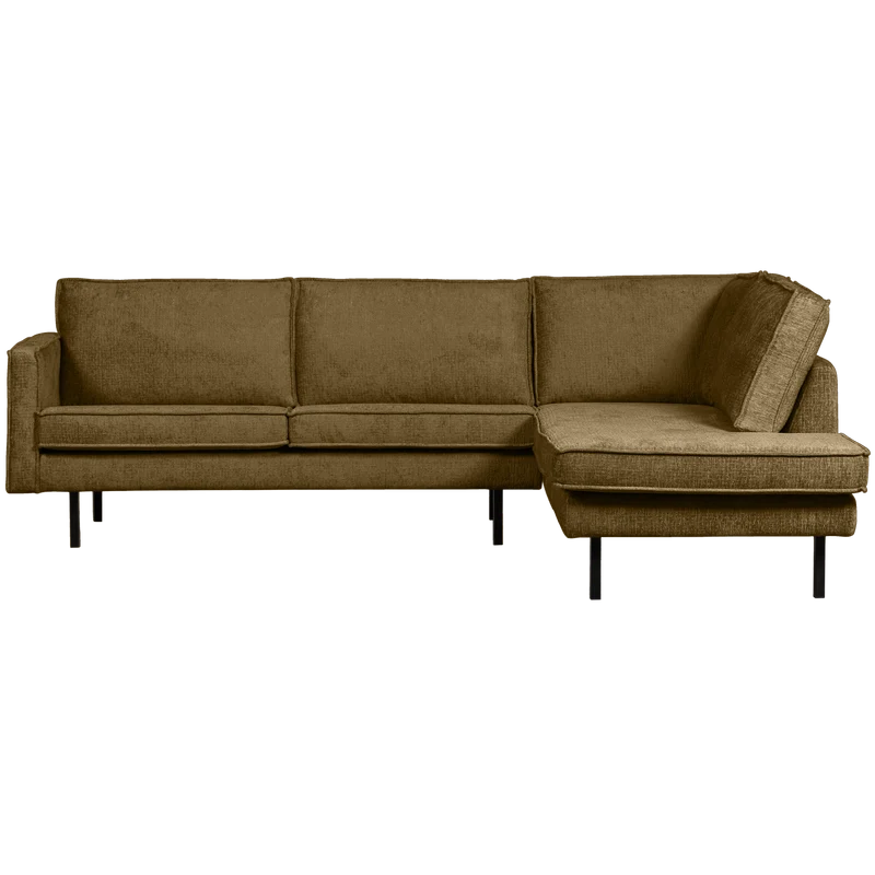 Rodeo eckbank rechts structure velvet brass