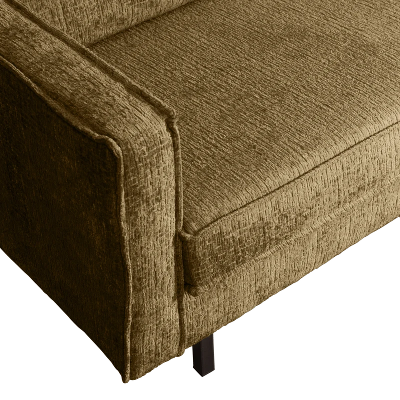 Rodeo eckbank rechts structure velvet brass