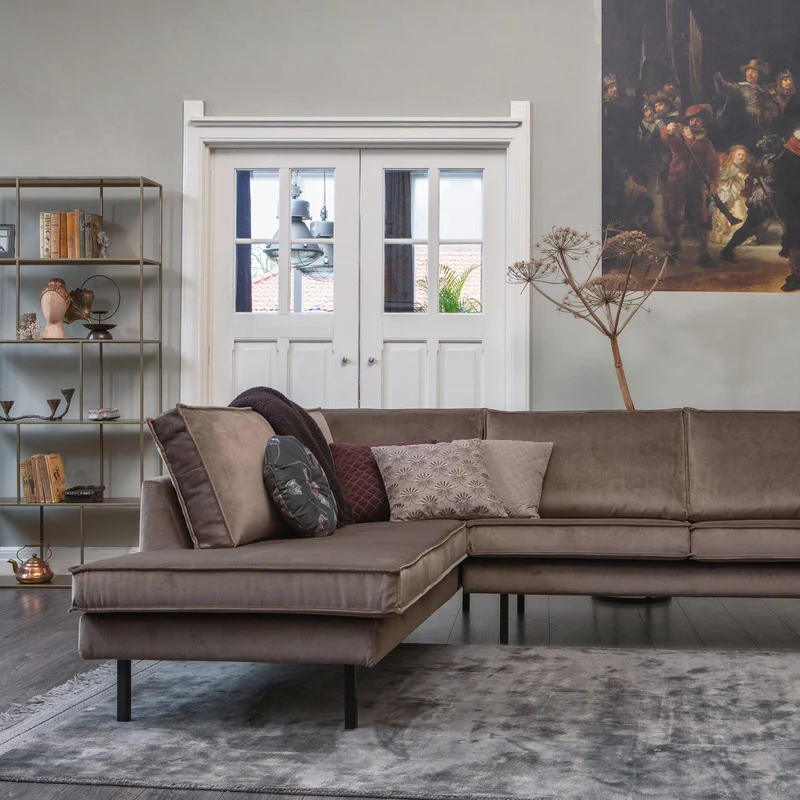 Rodeo eckbank linken velvet taupe