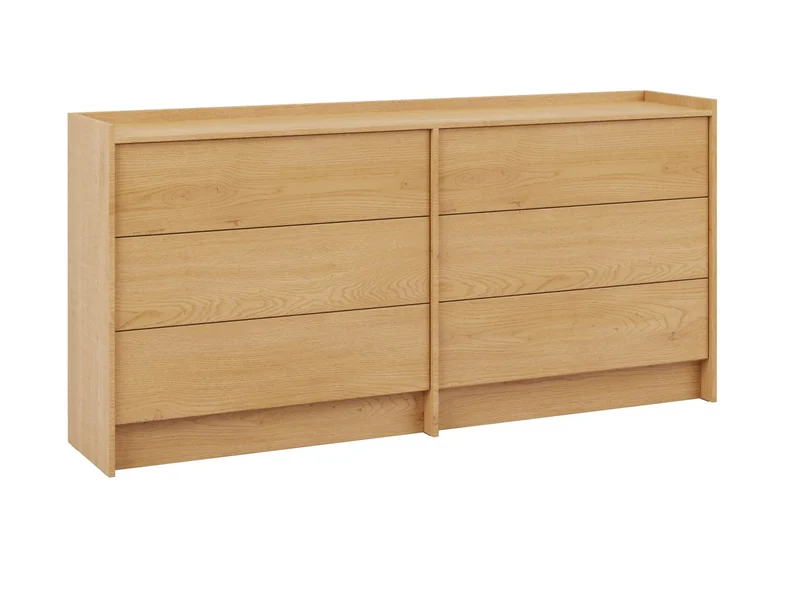 Akari Kommode Modern Elegant – Stilvolle große 6-Schubladen Kommode mit Push-to-Open System