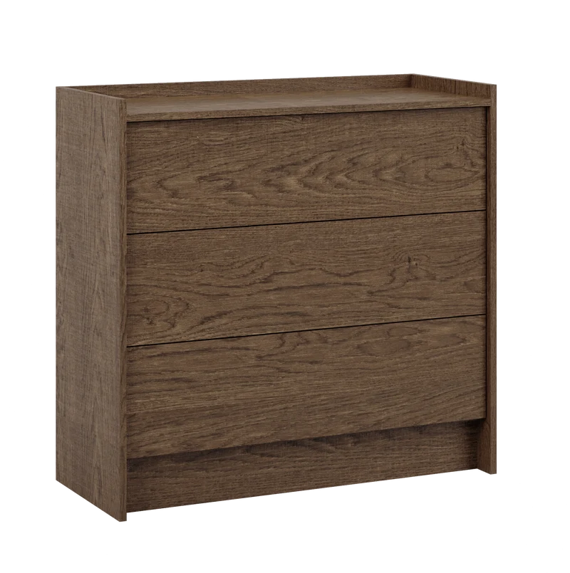 Akari Kommode Modern Elegant – Stilvolle 3-Schubladen Kommode mit Push-to-Open System
