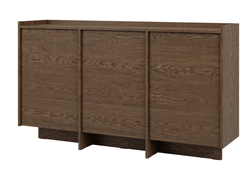 Akari Kommode Modern Elegant – Stilvolle große 3-türige Kommode mit Push-to-Open System