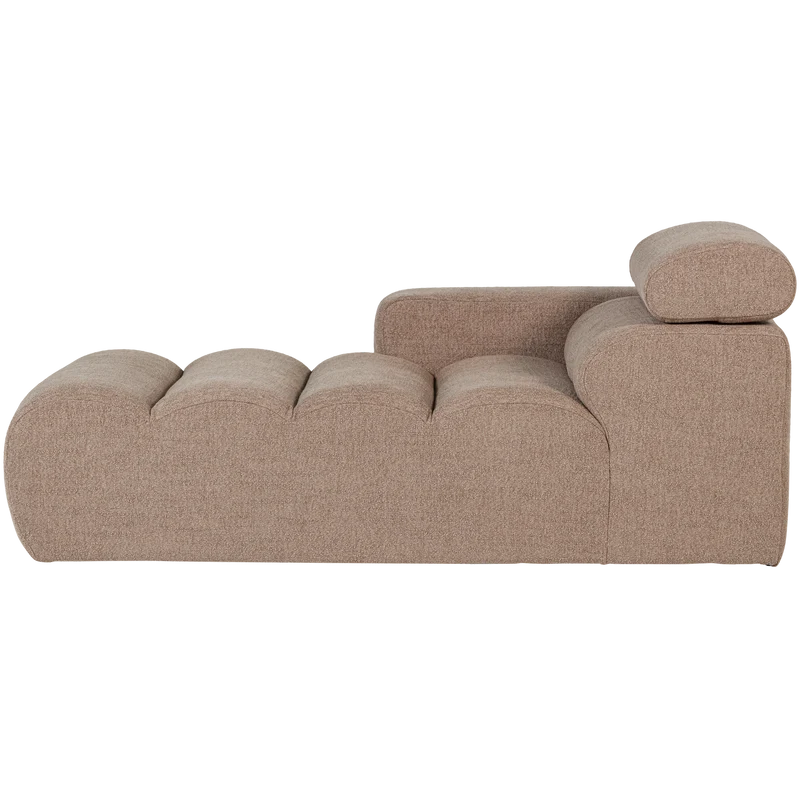 Novi Chaiselongue Element Arm links Bouclé Taupe