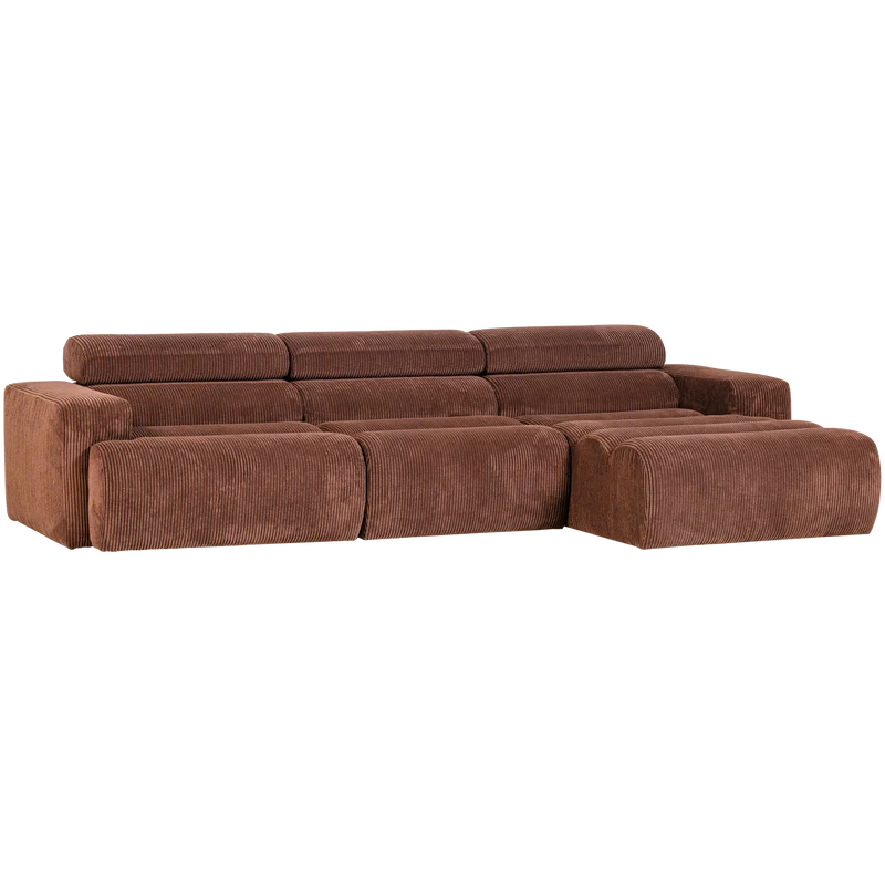 Novi chaise longue sofa rechts kord terra
