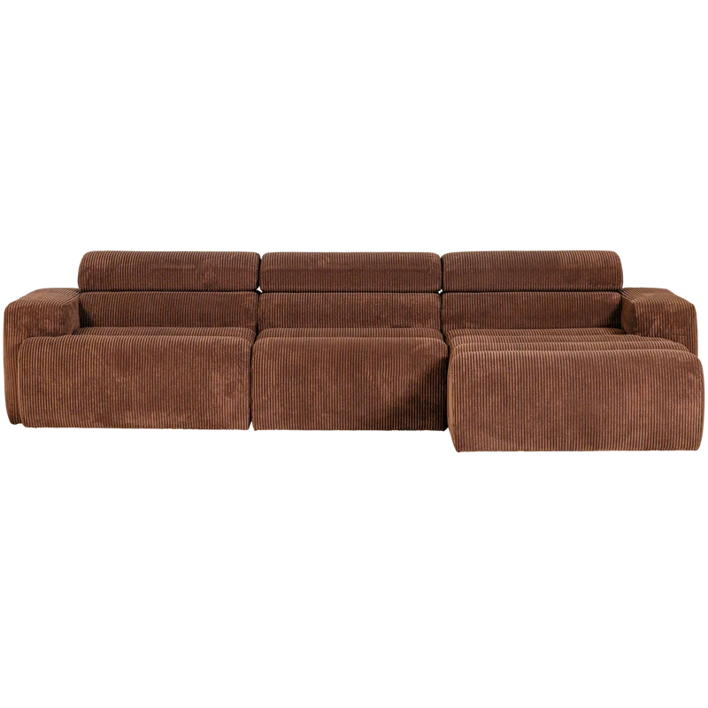 Novi chaise longue sofa rechts kord terra