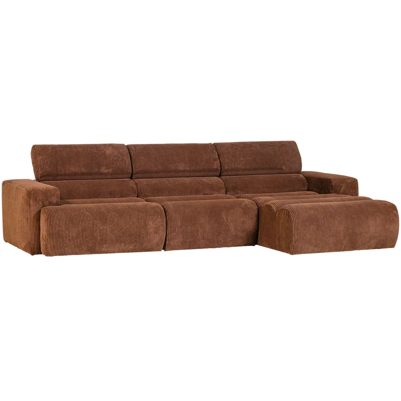 Novi chaise longue sofa rechts kord terra
