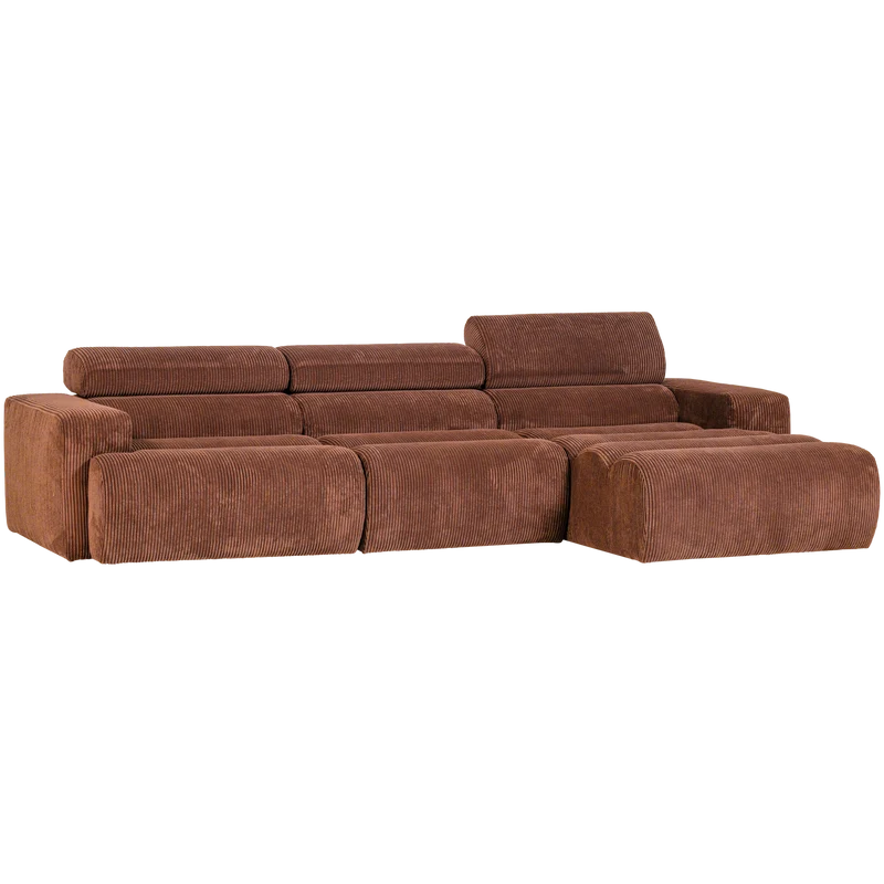 Novi chaise longue sofa rechts kord terra