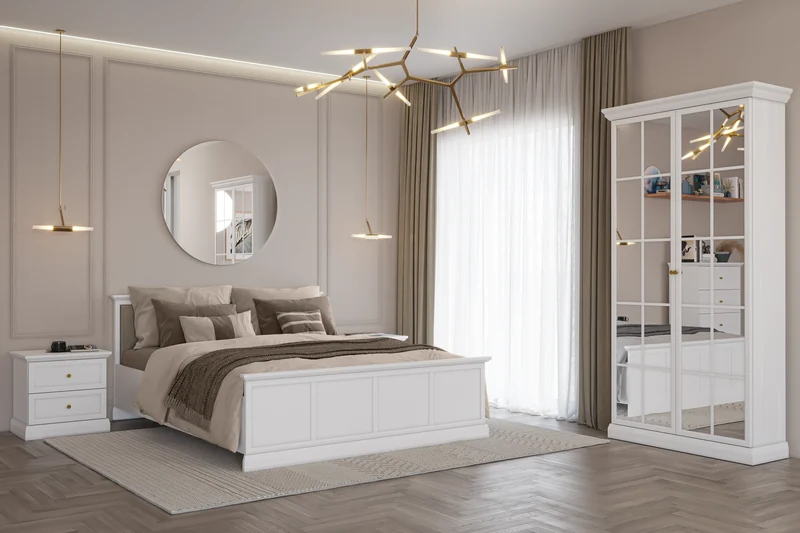 Livento Hochkommode Elegant Stilvoll Modern mit 4 Schubladen