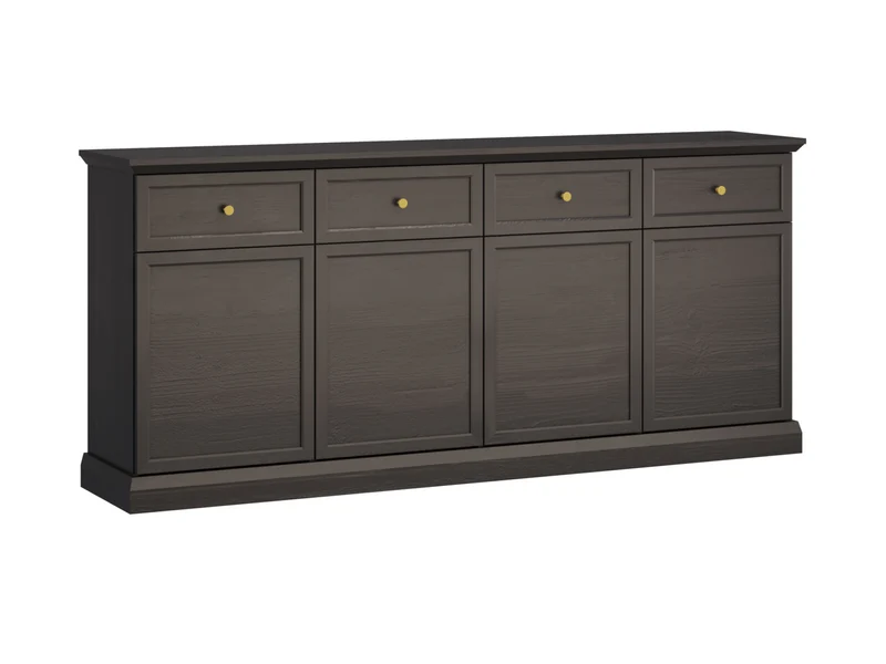 Livento Kommode mit 4 Türen und 4 Schubladen – Sideboard im klassischen Design
