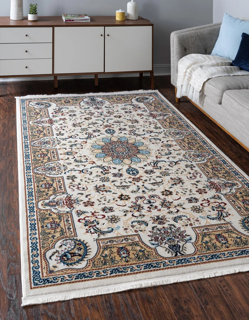 Teppich "Almas" Rechteckig Elfenbein 90x150 cm