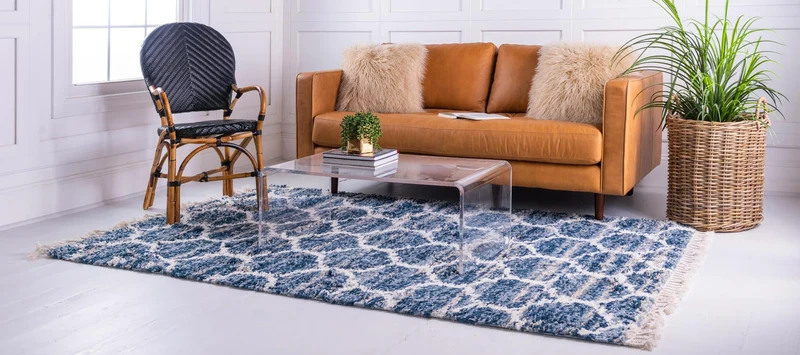 Teppich "Top Shag" Rechteckig Blau verschiedene Größen