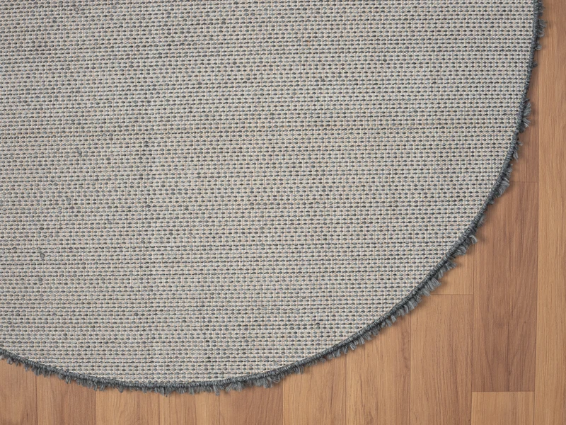 Hochflor Teppich SHAGGY dunkelgrau rund diverse Größen