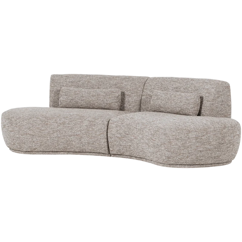 Batavier halbrundes Sofa 4-Sitzer sand melange