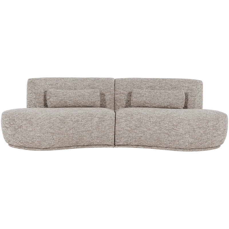 Batavier halbrundes Sofa 4-Sitzer sand melange