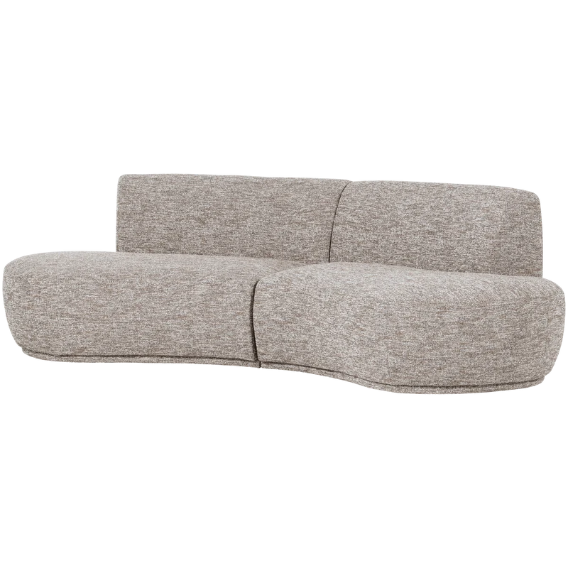 Batavier halbrundes Sofa 4-Sitzer sand melange