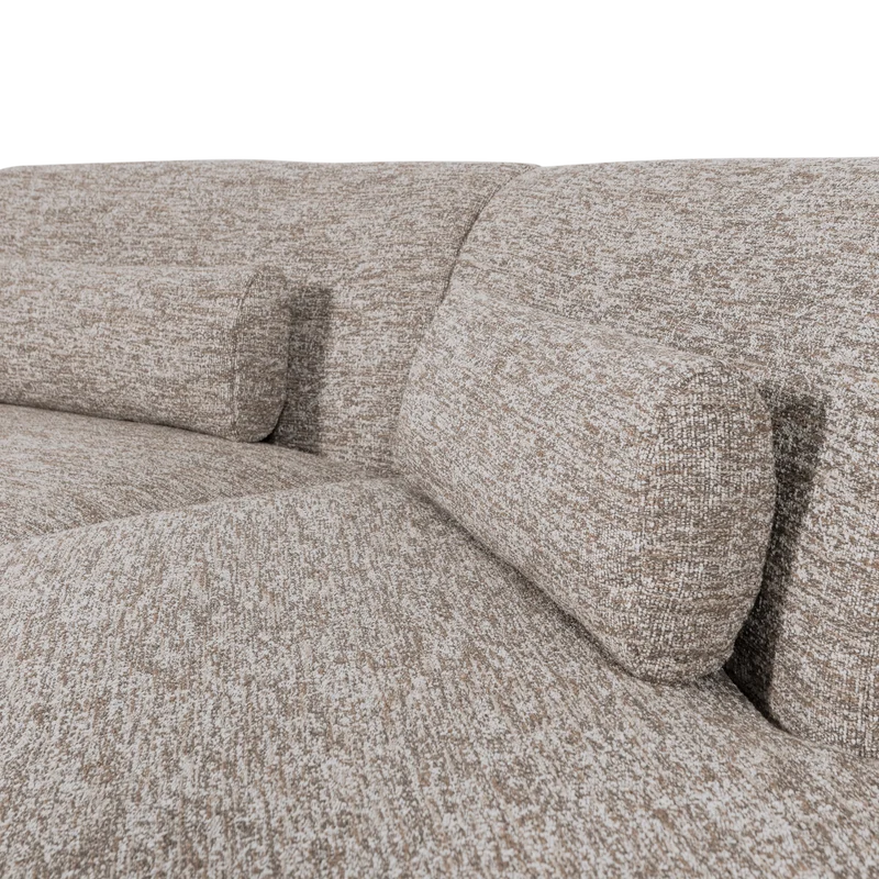 Batavier halbrundes Sofa 4-Sitzer sand melange