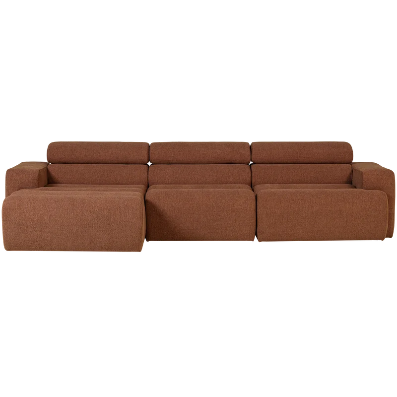 Novi Chaiselongue Sofa links Bouclé Terra