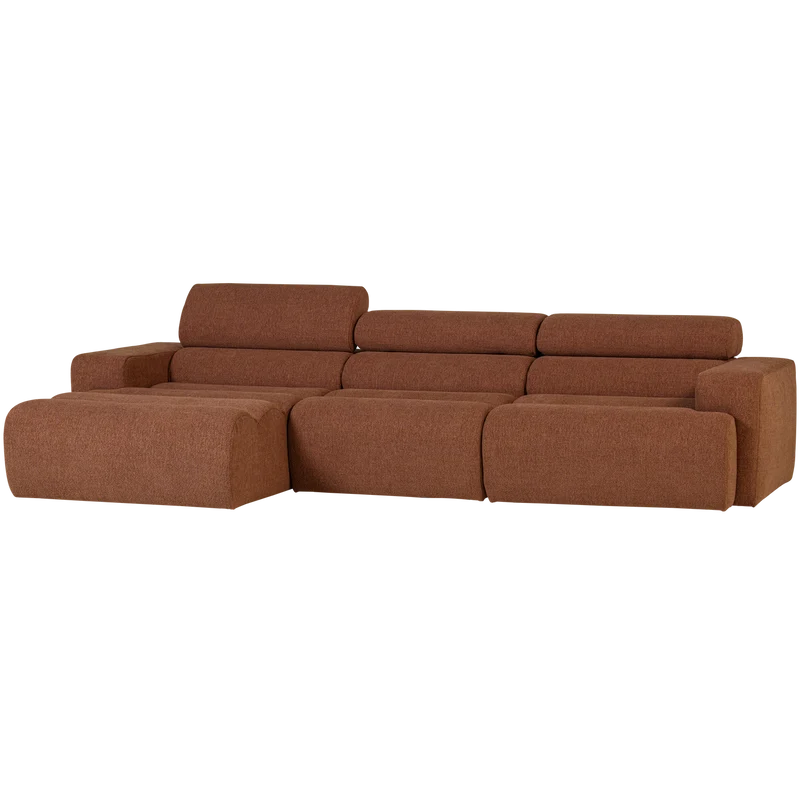 Novi Chaiselongue Sofa links Bouclé Terra