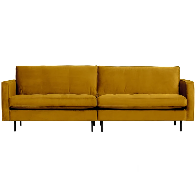 Rodeo classic 3-sitzer sofa velvet ochre
