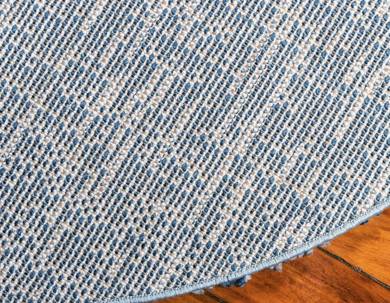 Teppich "Top Shag" Rund Blau 100x100 cm