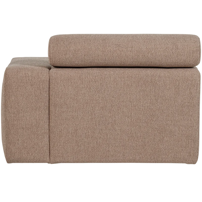 Novi Chaiselongue Element Arm rechts Bouclé Taupe