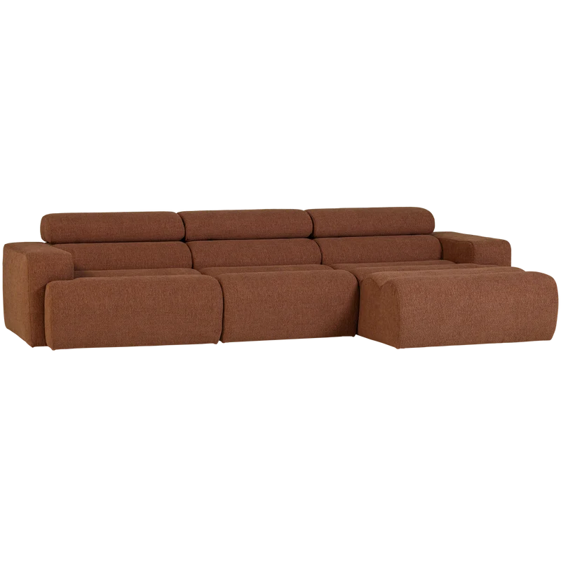 Novi Chaiselongue Sofa rechts Bouclé Terra