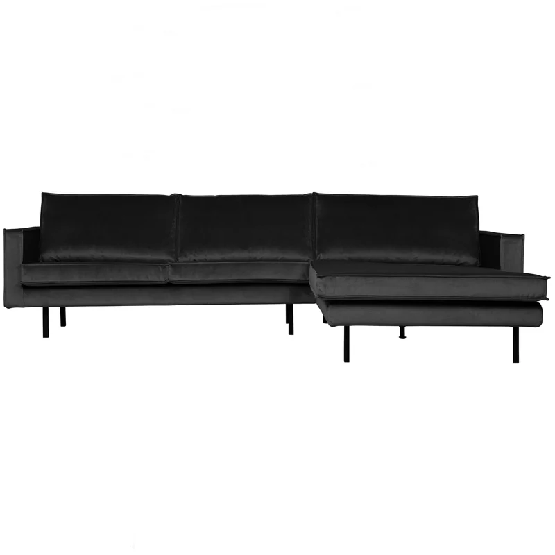 Rodeo chaise longue rechts velvet anthrazit