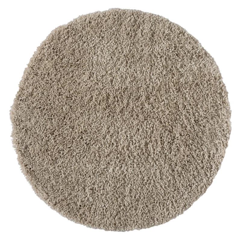 Hochflor Teppich SHAGGY beige rund diverse Größen