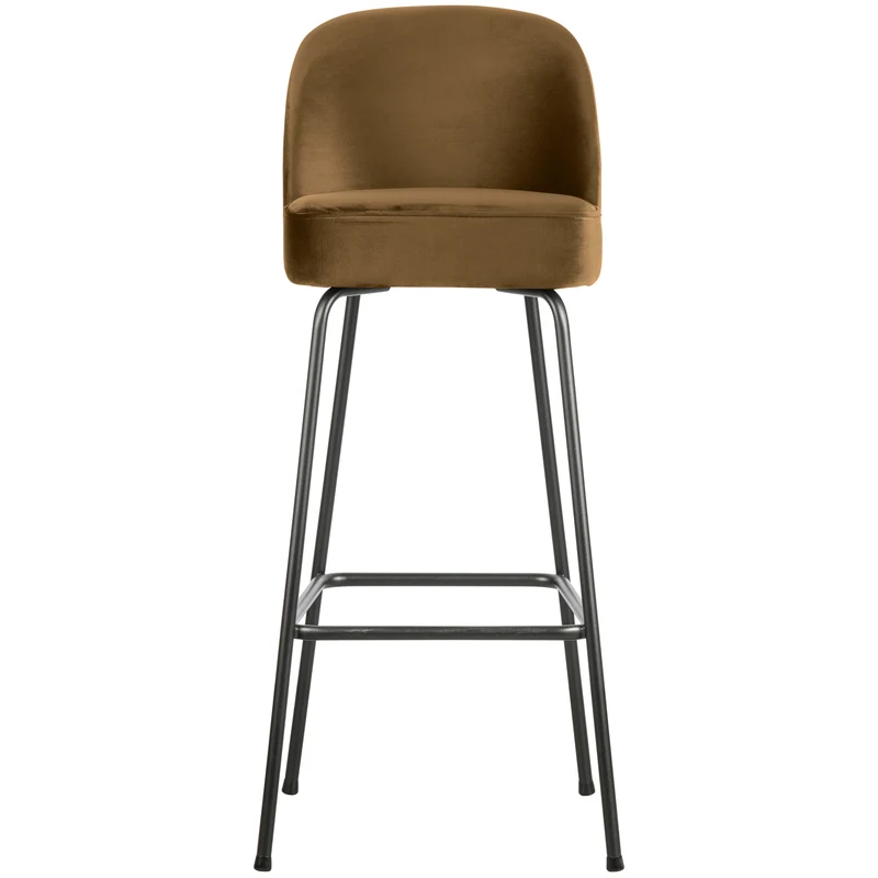 Vogue barhocker 80 cm samt honiggelb