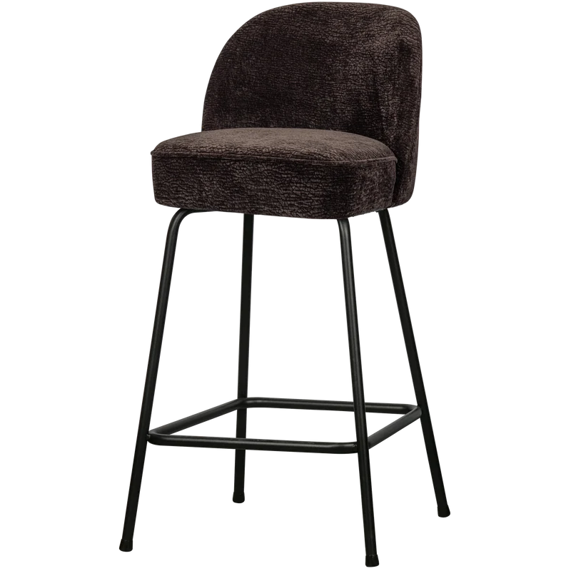Vogue barhocker 65 cm structure 3D chenille dunkel braun