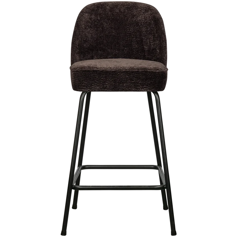 Vogue barhocker 65 cm structure 3D chenille dunkel braun