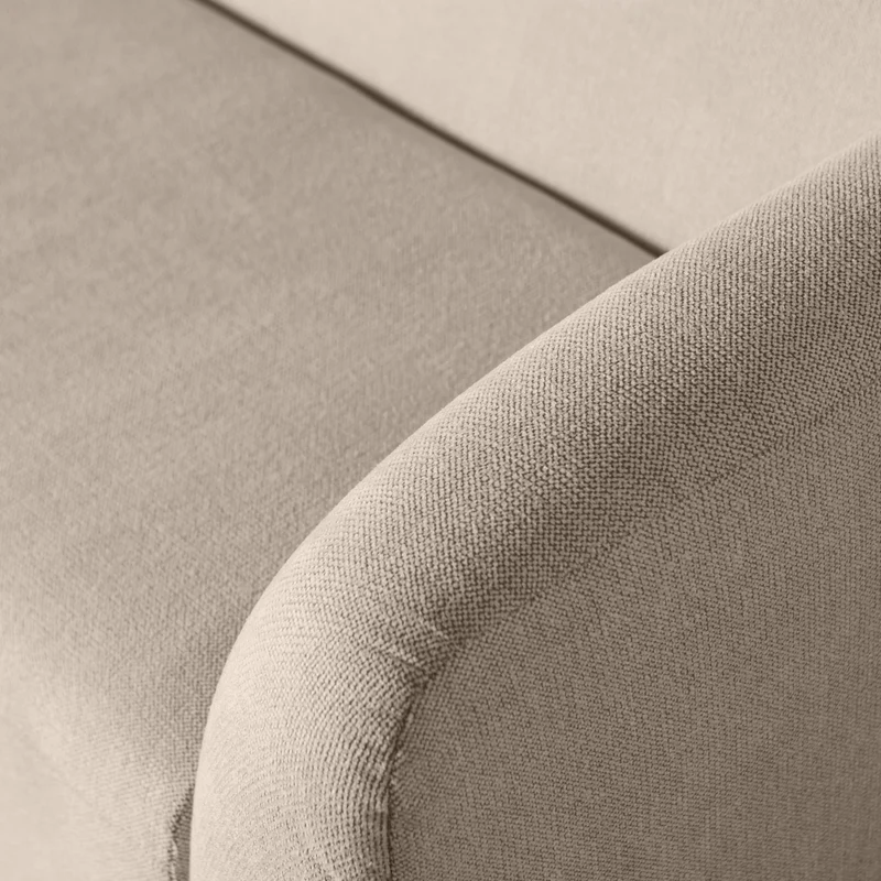 Sloping 3-sitzer sofa natural melange