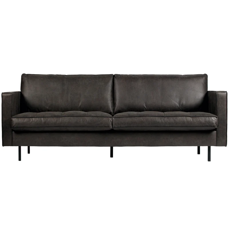 Rodeo classic 2,5-sitzer sofa ecoleder schwarz