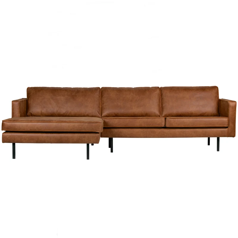 Rodeo chaise longue linken ecoleder cognac