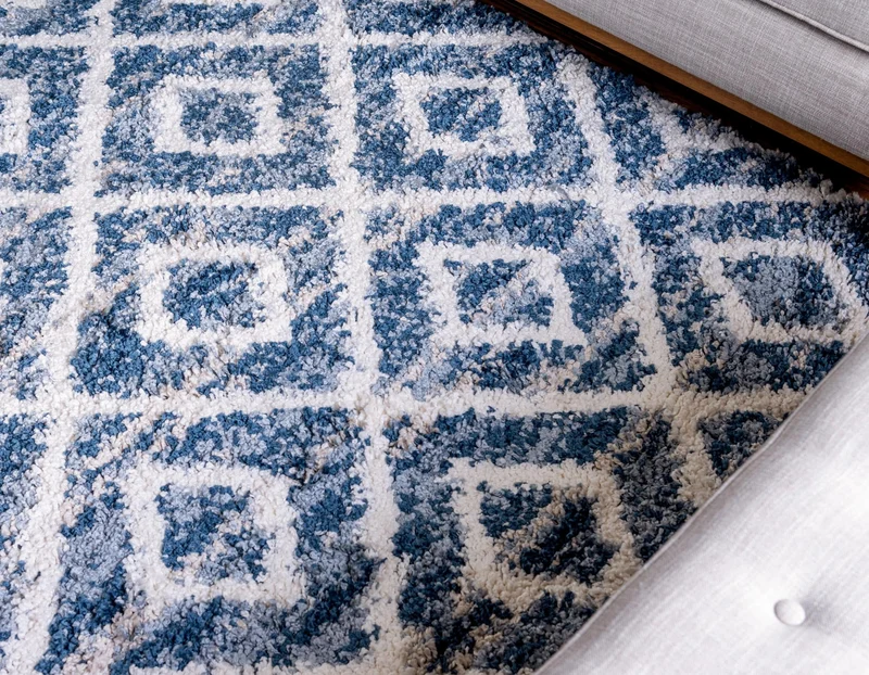 Teppich "Top Shag" Läufer Blau 80x250 cm
