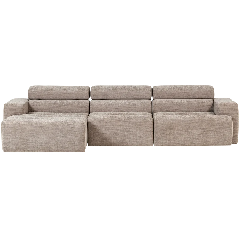 Novi chaise longue sofa links natur melange