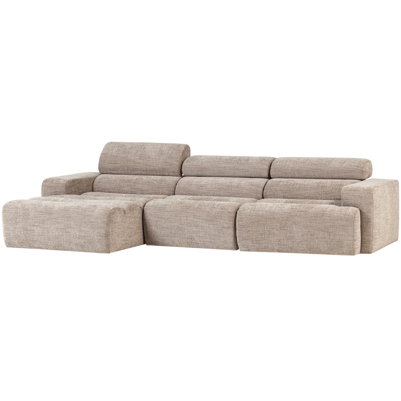 Novi chaise longue sofa links natur melange