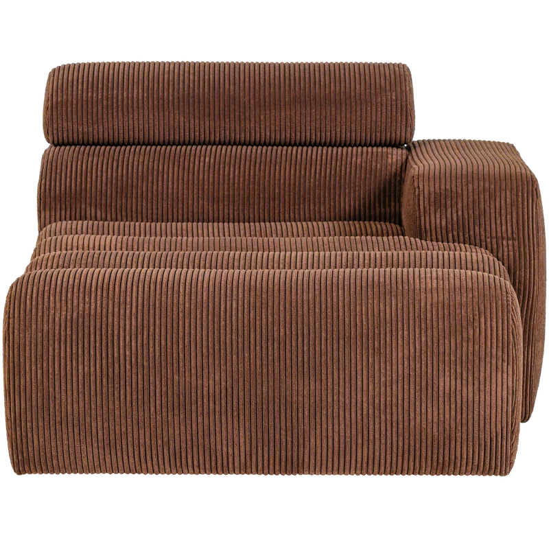 Novi chaise longue element armlehne rechts kord terra
