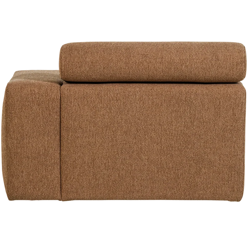 Novi Chaiselongue Element Arm rechts Bouclé Karamell