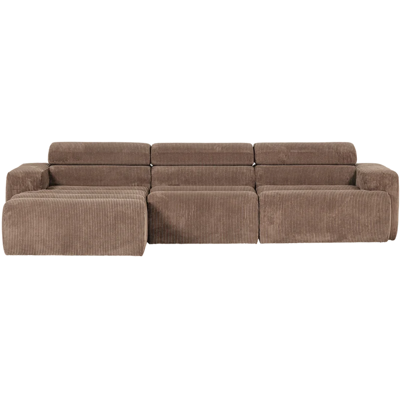 Novi chaise longue sofa links kord taupe