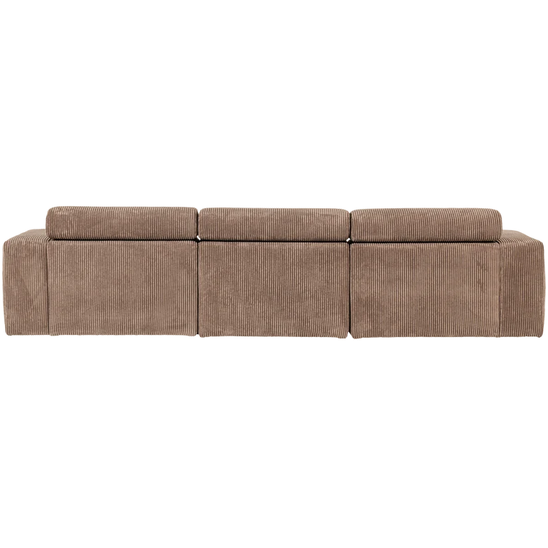 Novi chaise longue sofa links kord taupe