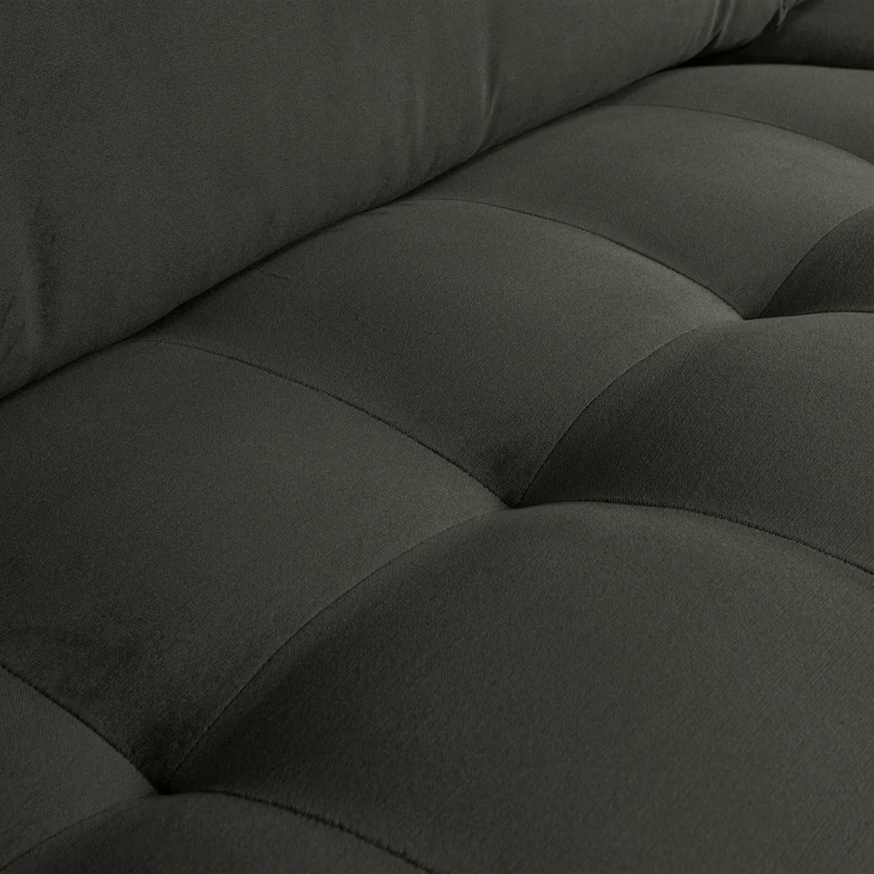 Rodeo classic 3-sitzer sofa velvet anthrazit