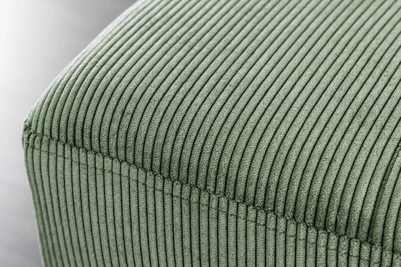 Moderne Sitzbank BELLE 100cm grün Cord
