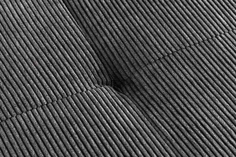 Moderne Sitzbank BELLE 100cm dunkel-grau Cord